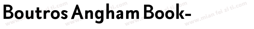 Boutros Angham Book字体转换